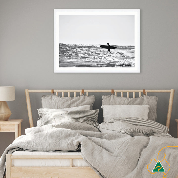 SURFERS BEACH I - Framed Print