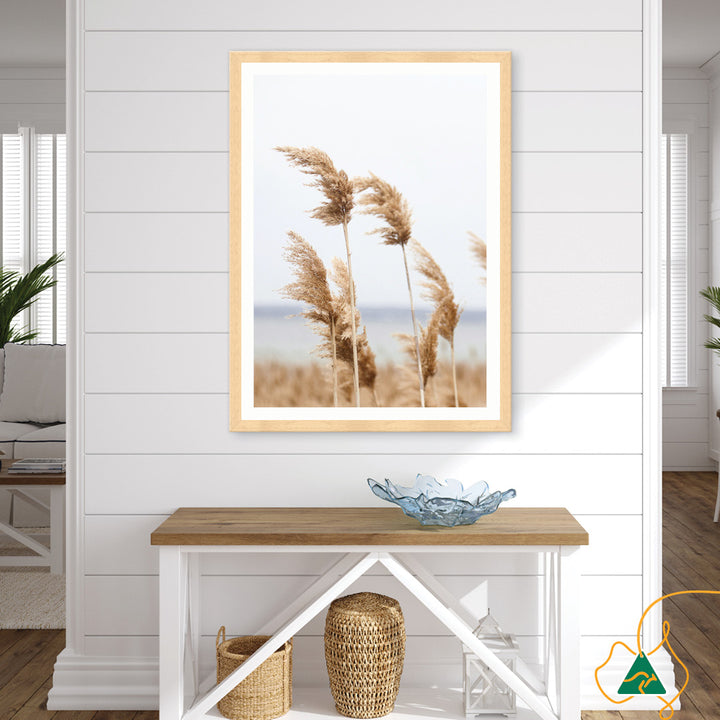 LAKE REEDS III - Framed Print