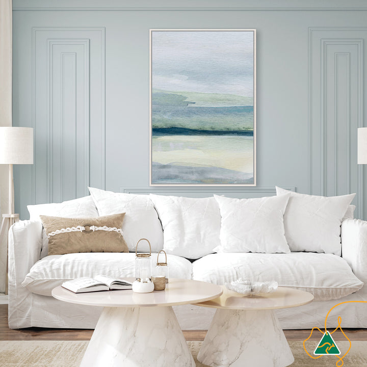 ABSTRACT SEA V - Framed Canvas