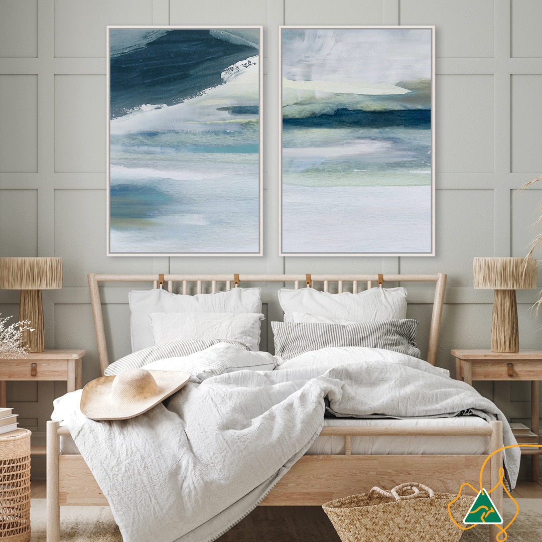 ABSTRACT SEA VI - Framed Canvas