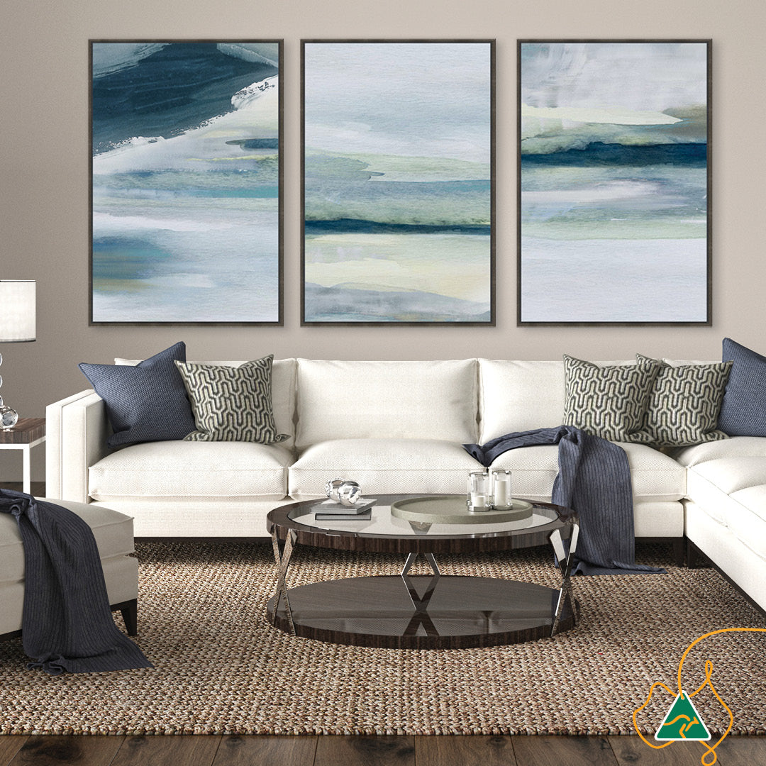 ABSTRACT SEA VI - Framed Canvas