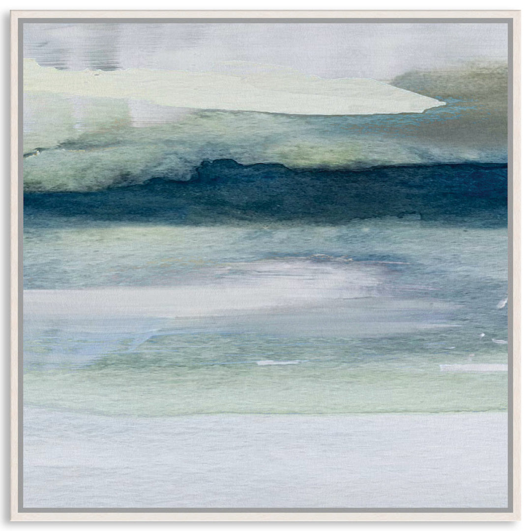 ABSTRACT SEA X - Framed Canvas