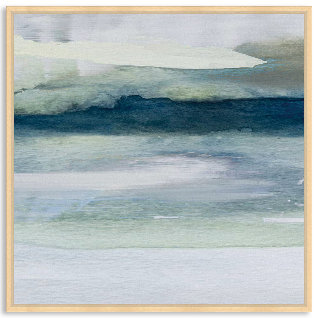 ABSTRACT SEA X - Framed Canvas
