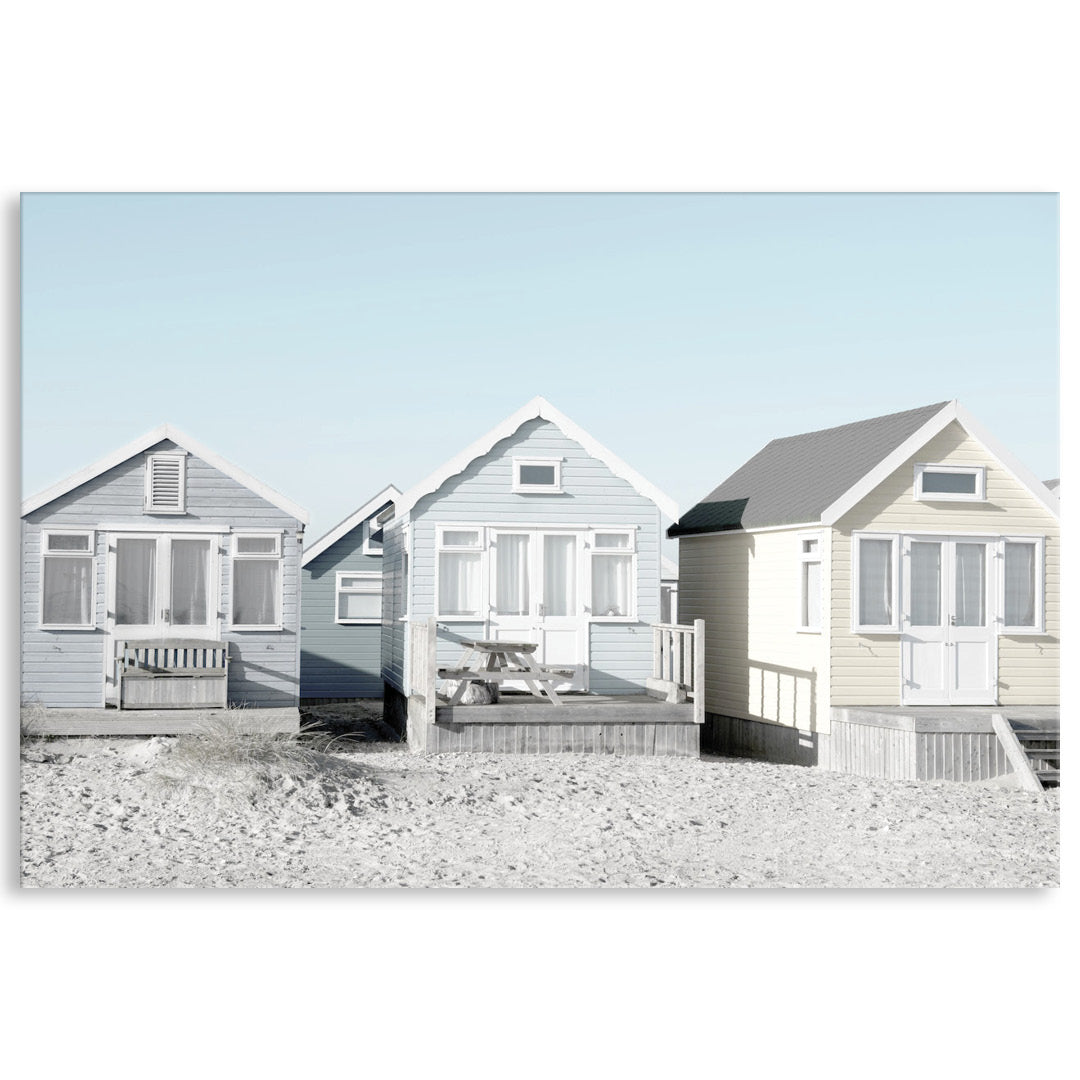 BEACH HUTS I - Canvas Print