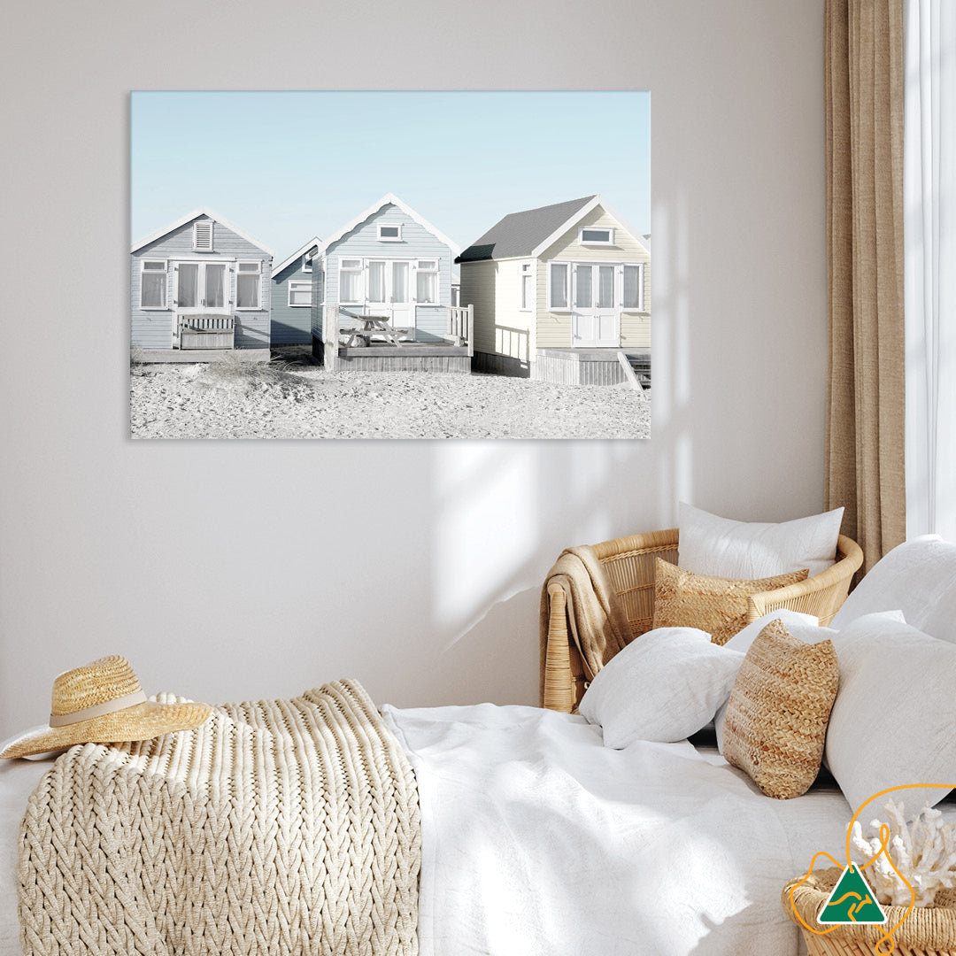 BEACH HUTS I - Canvas Print