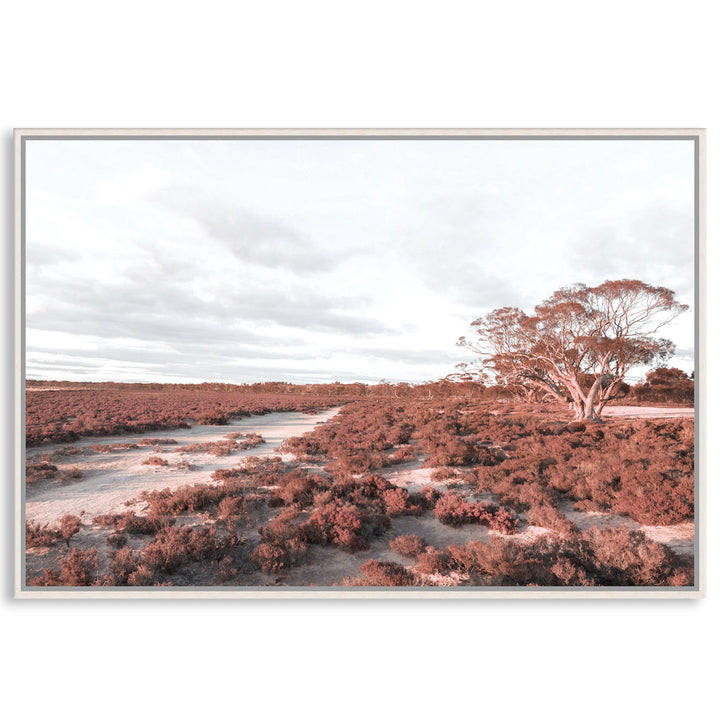 DESERT SUNSET I - Framed Canvas