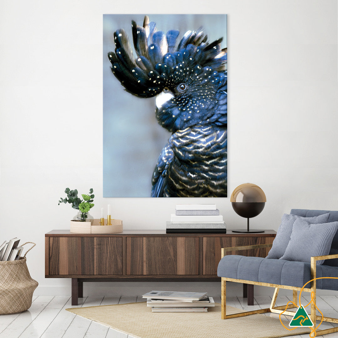 COCKATOO BLACK I - Canvas Print