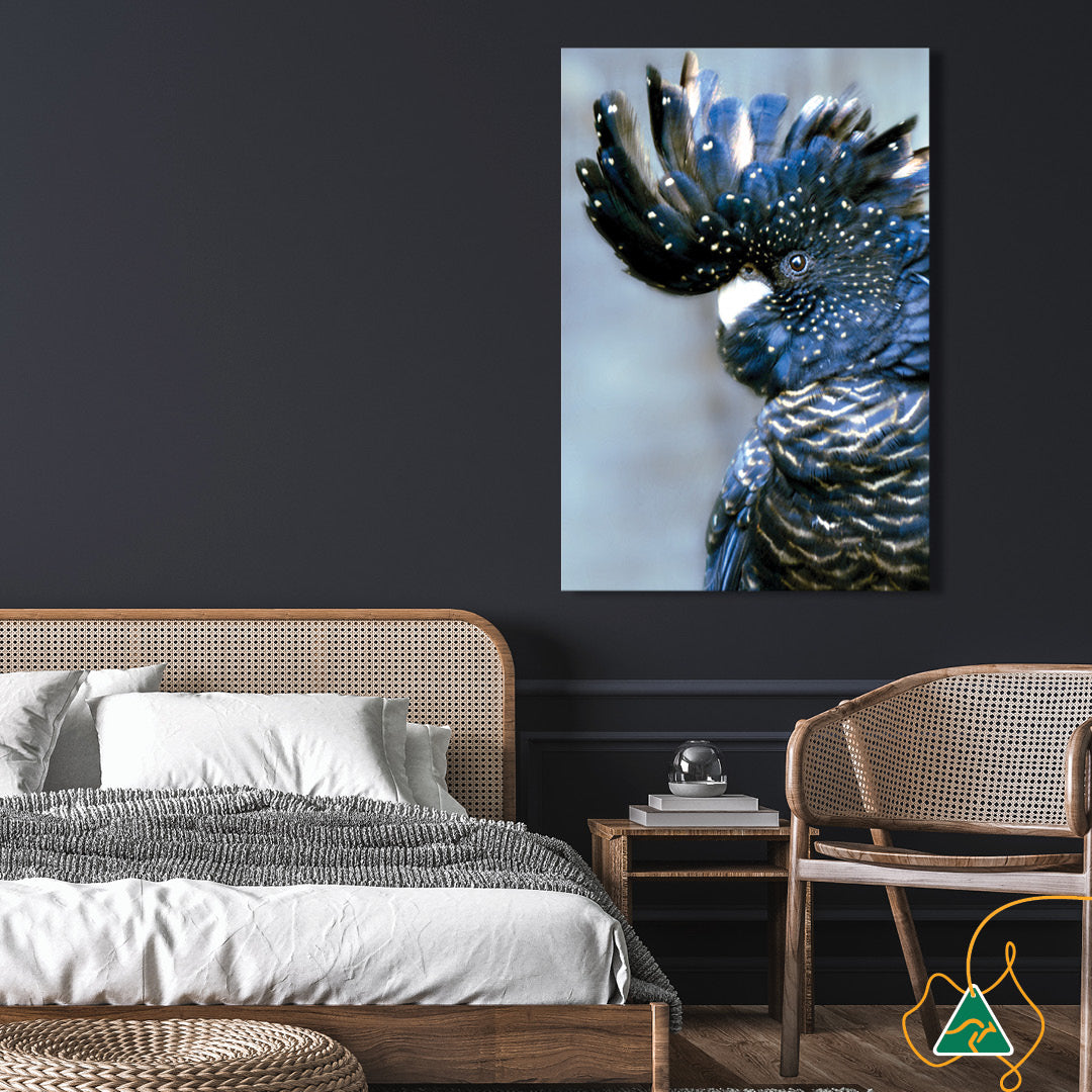 COCKATOO BLACK I - Canvas Print