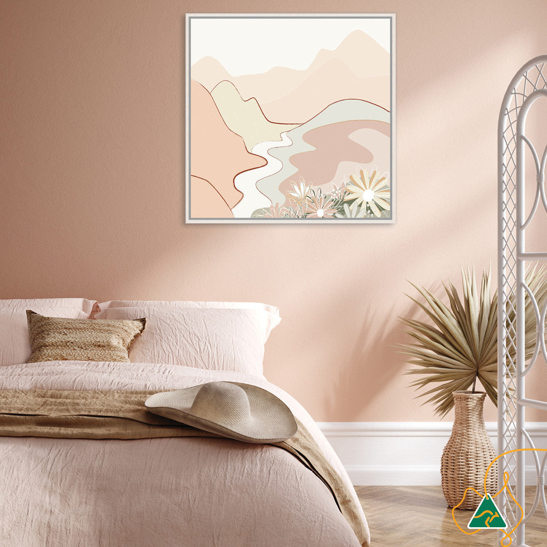 PASTEL LANDSCAPE - Framed Canvas