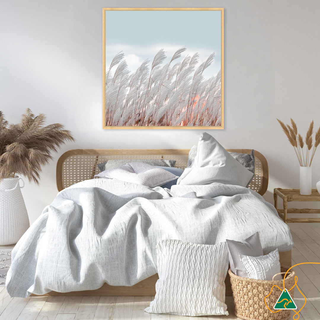 SILVER GRASS II - Framed Canvas