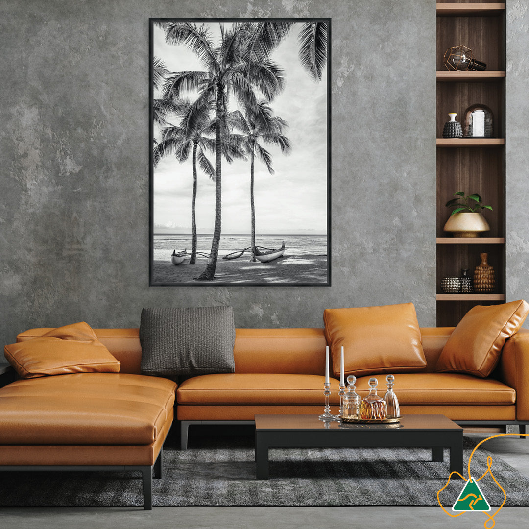 WAIKIKI OUTRIGGER I - Framed Canvas