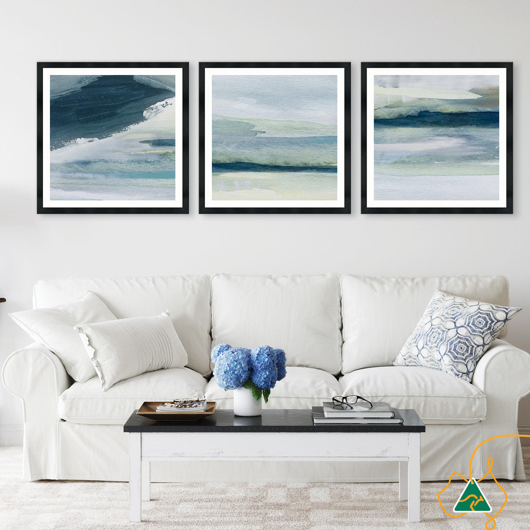 ABSTRACT SEA XII - Framed Print