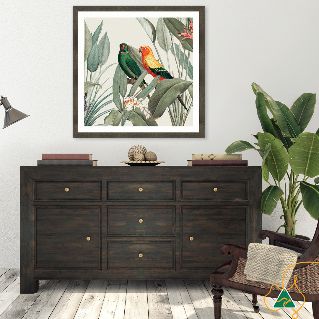 COLOURFUL MACAWS III - Framed Print