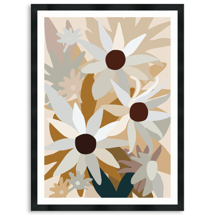 FLANNEL FLOWERS I - Framed Print