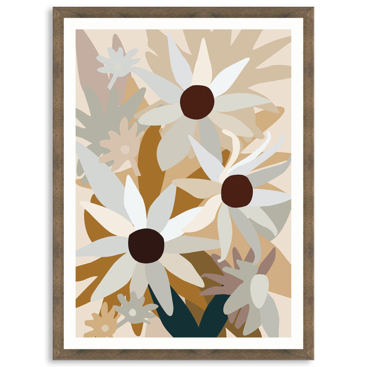 FLANNEL FLOWERS I - Framed Print