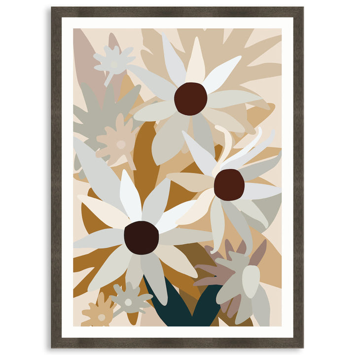 FLANNEL FLOWERS I - Framed Print