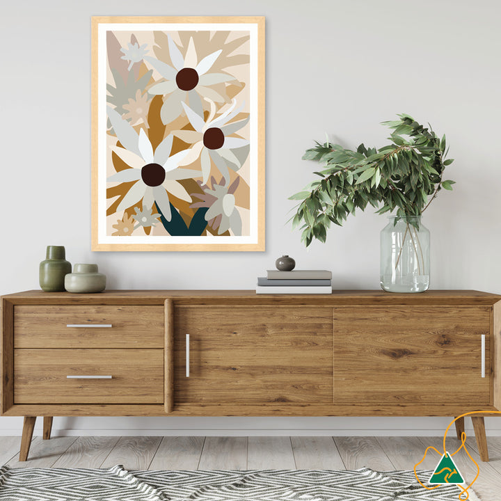 FLANNEL FLOWERS I - Framed Print