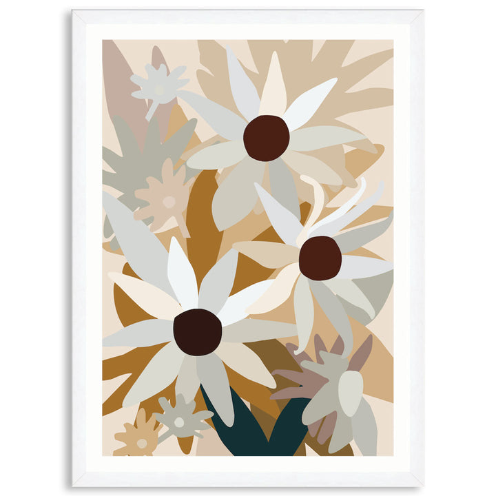 FLANNEL FLOWERS I - Framed Print