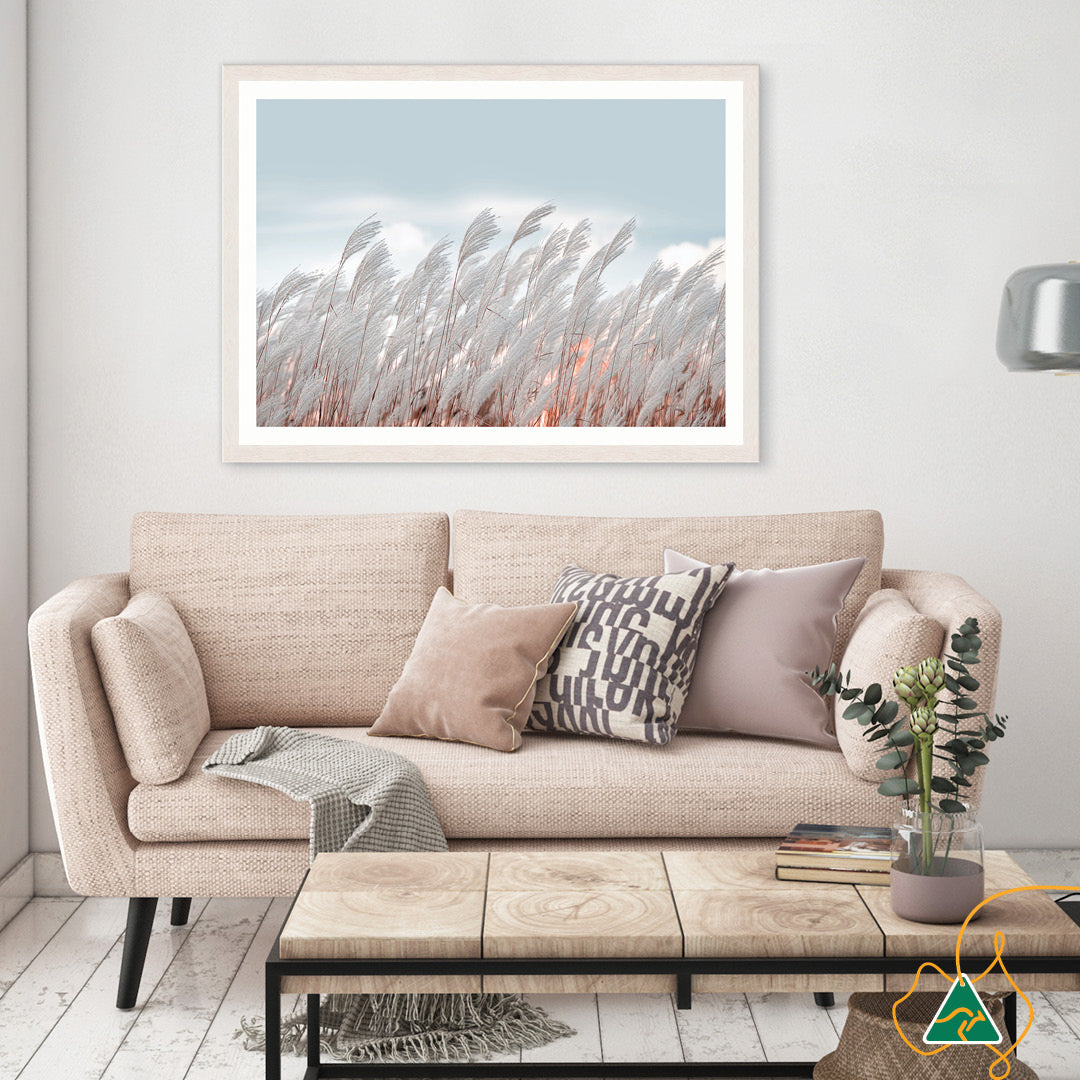 SILVER GRASS I - Framed Print