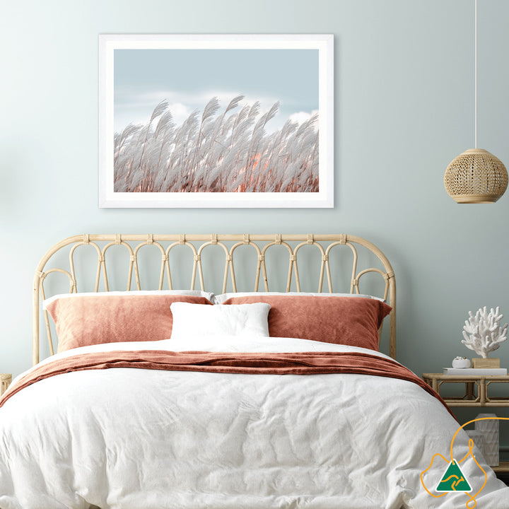 SILVER GRASS I - Framed Print