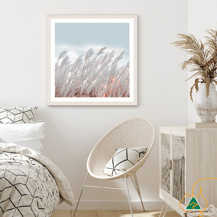 SILVER GRASS II - Framed Print