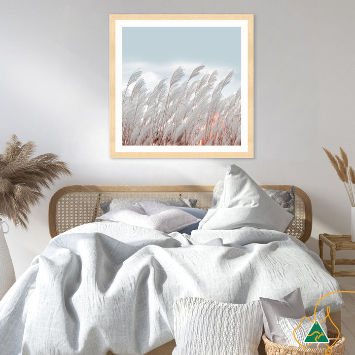 SILVER GRASS II - Framed Print