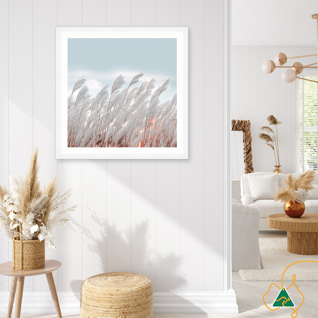 SILVER GRASS II - Framed Print