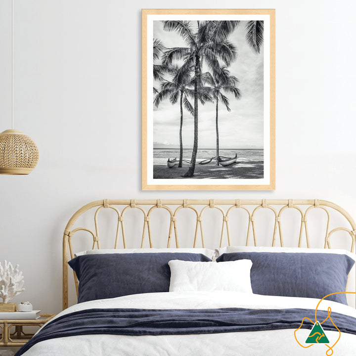 WAIKIKI OUTRIGGER I - Framed Print