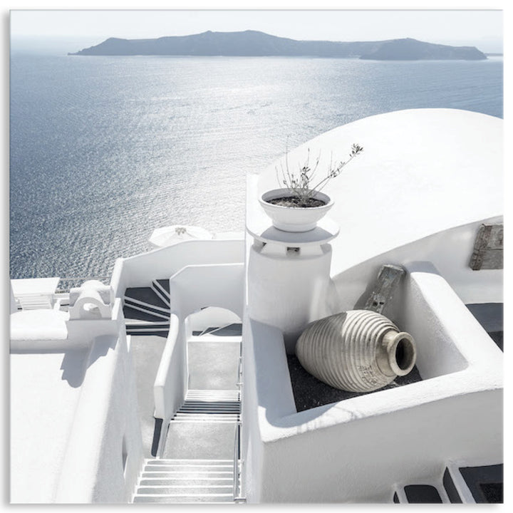 SANTORINI STAIRS II - Canvas Print