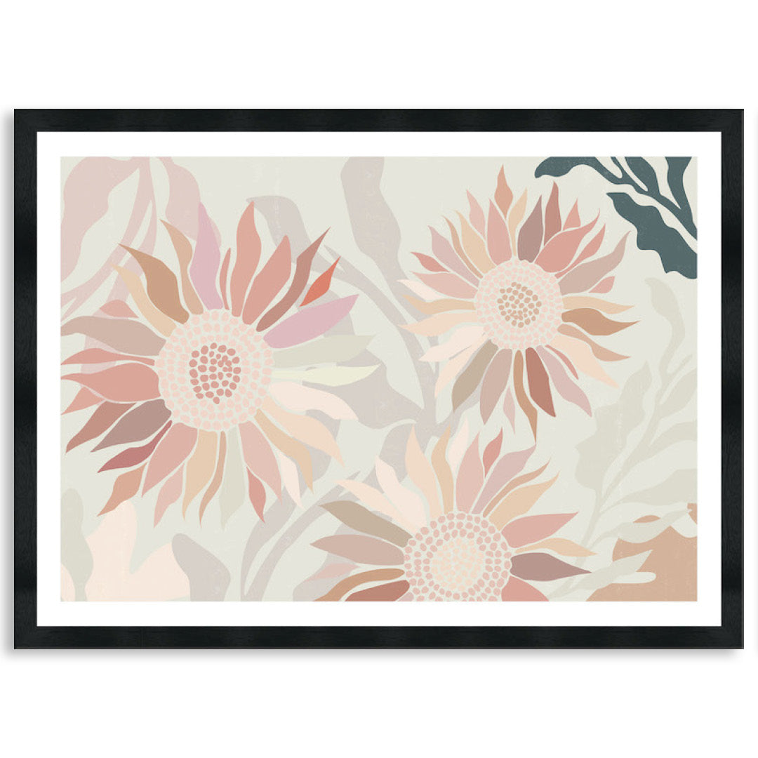 FLANNEL BLUSH I - Framed Print