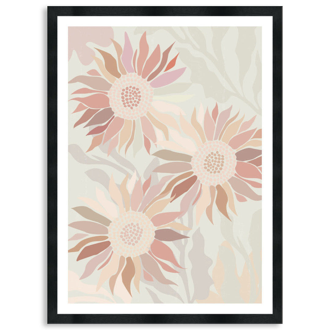 FLANNEL BLUSH II - Framed Print