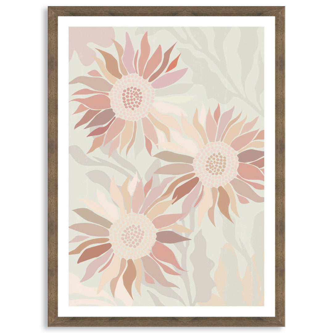 FLANNEL BLUSH II - Framed Print