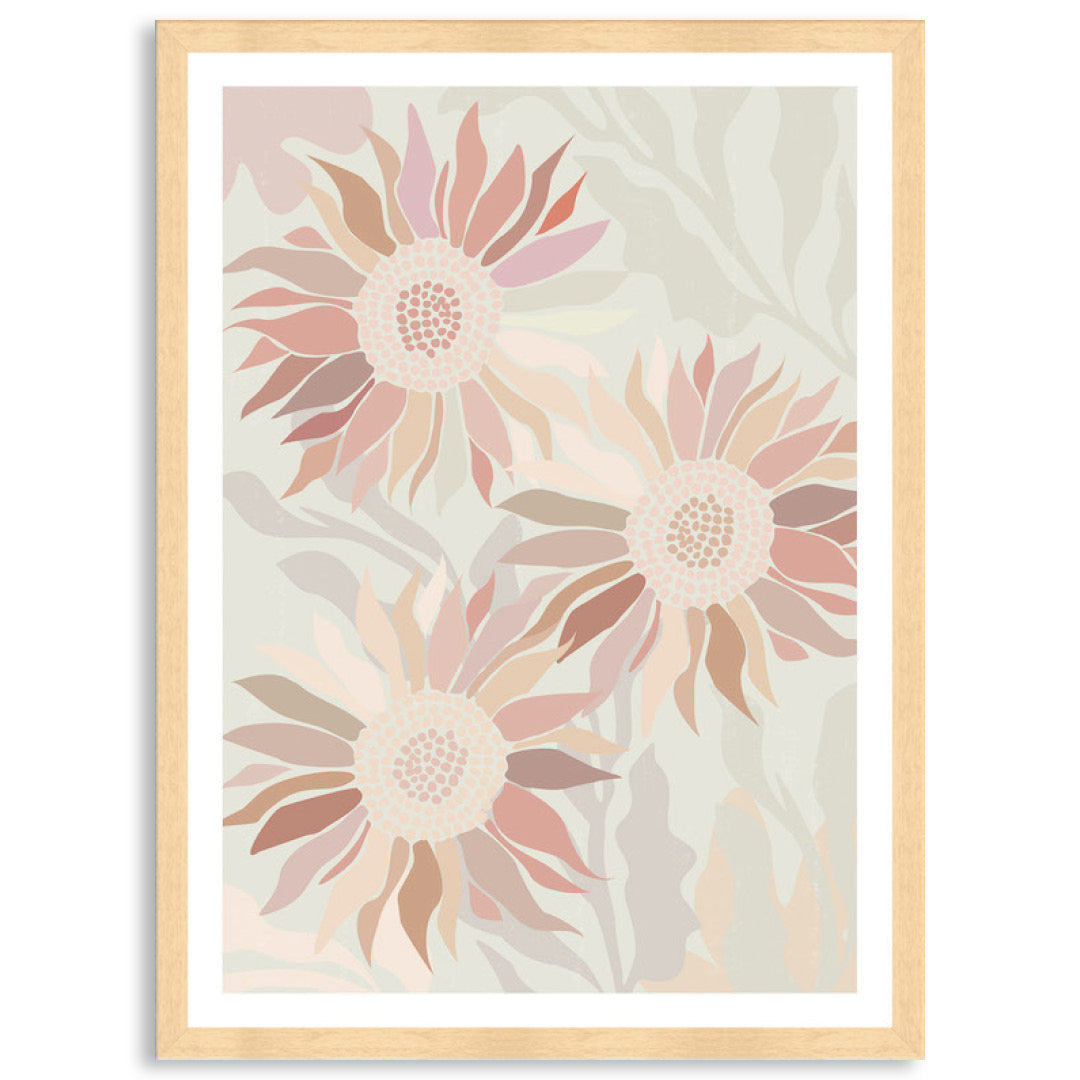 FLANNEL BLUSH II - Framed Print