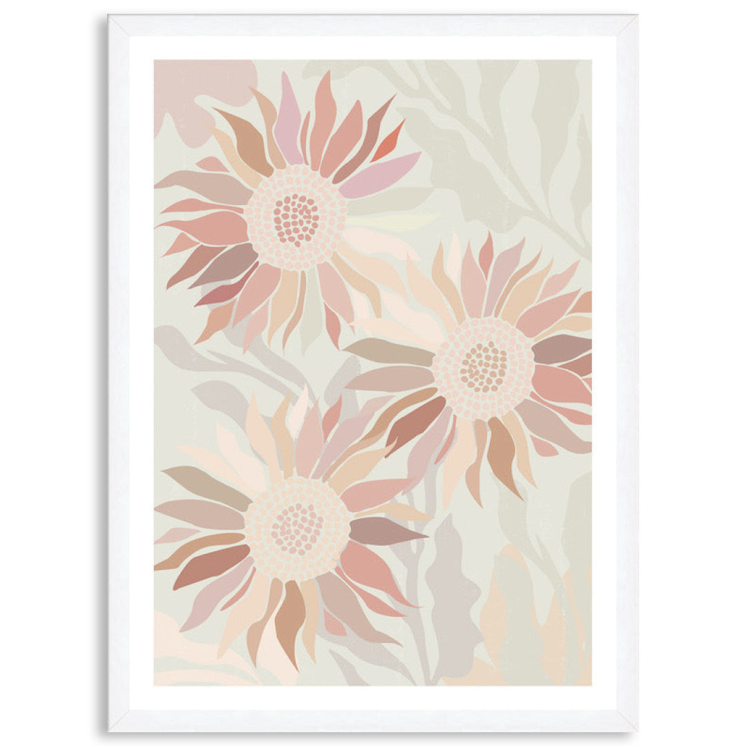 FLANNEL BLUSH II - Framed Print