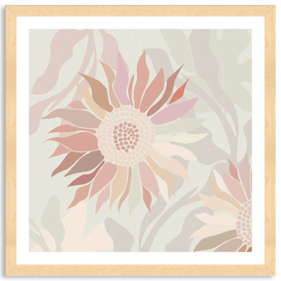 FLANNEL BLUSH III - Framed Print