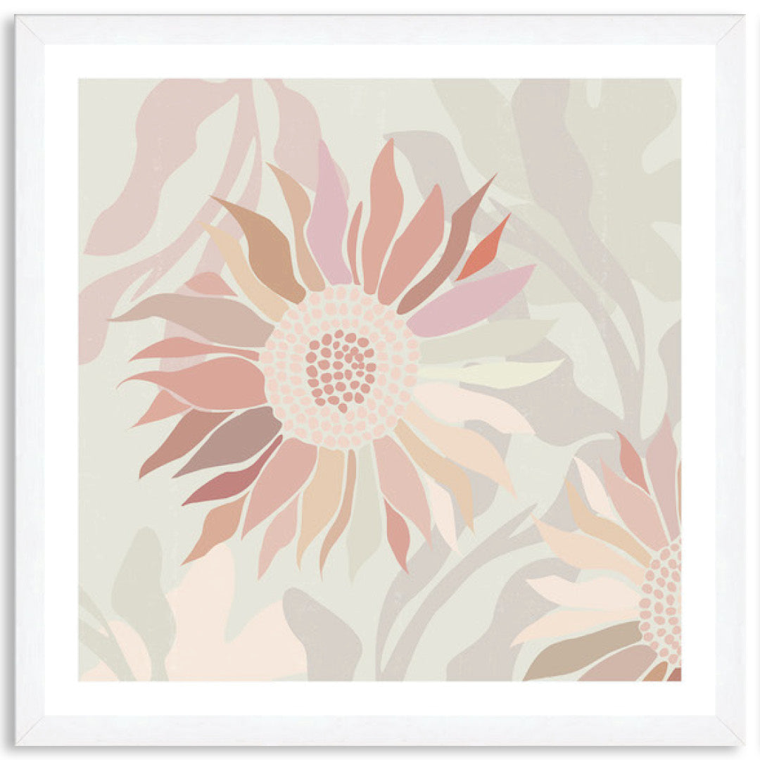 FLANNEL BLUSH III - Framed Print