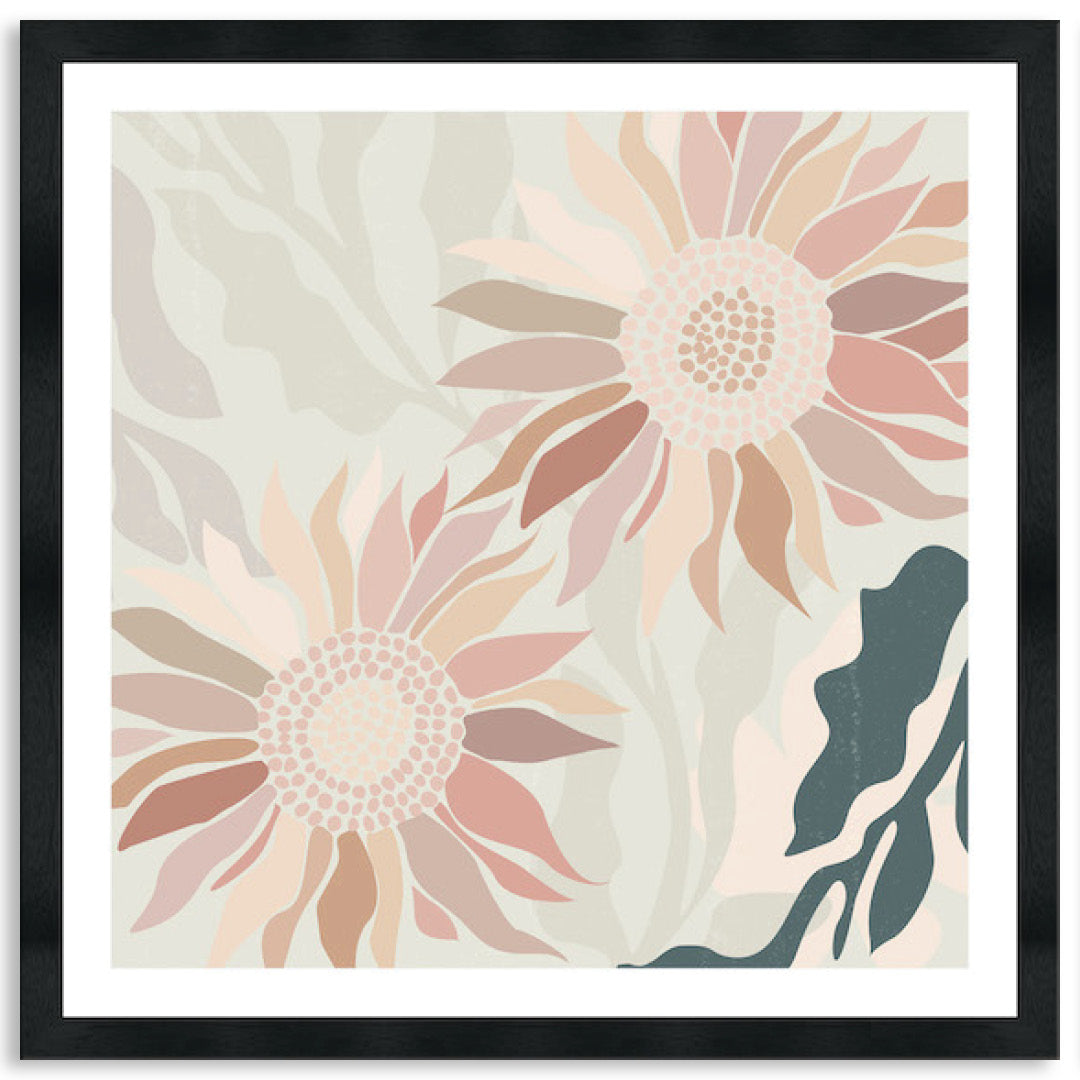 FLANNEL BLUSH IV - Framed Print