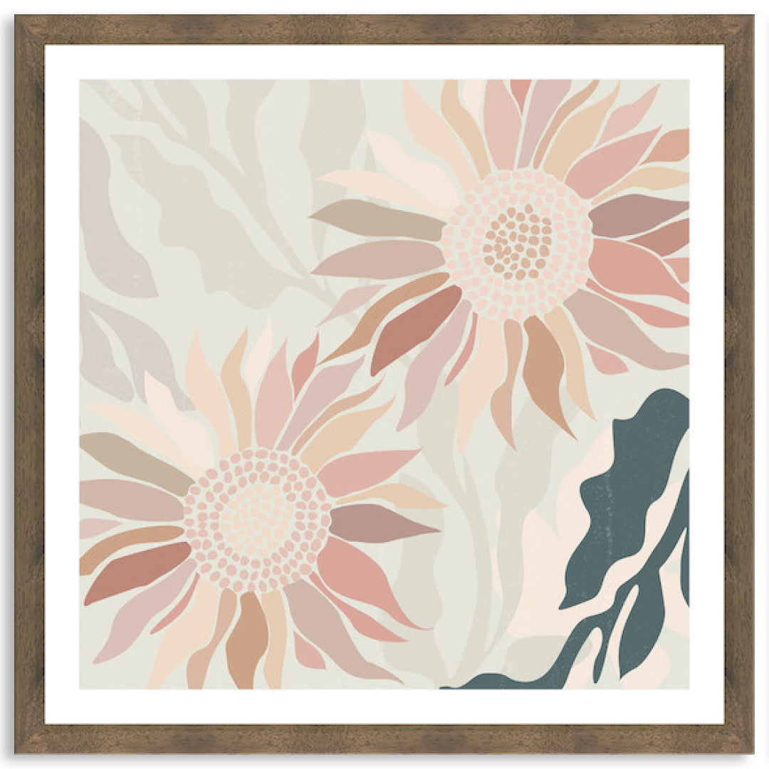 FLANNEL BLUSH IV - Framed Print