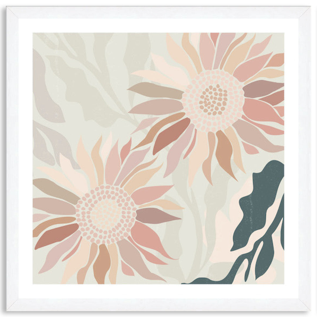 FLANNEL BLUSH IV - Framed Print