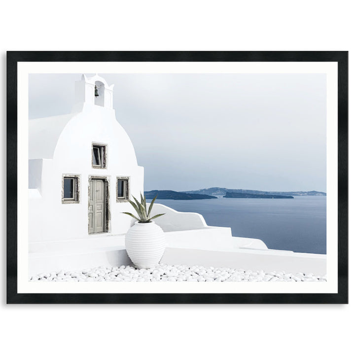 SANTORINI VIEW I - Framed Print