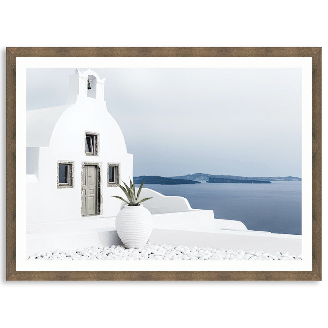 SANTORINI VIEW I - Framed Print