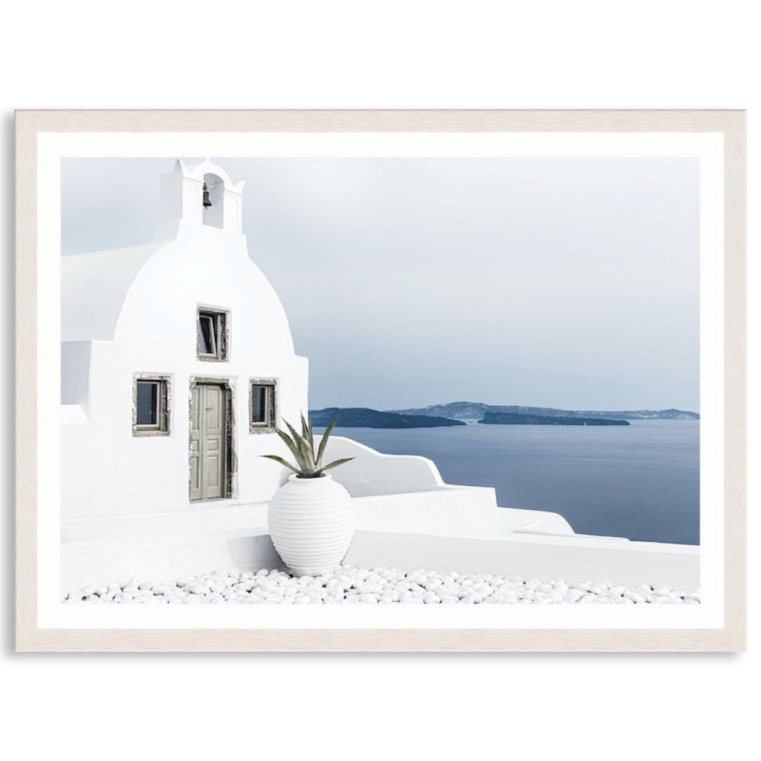 SANTORINI VIEW I - Framed Print