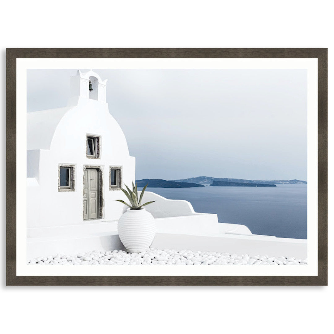 SANTORINI VIEW I - Framed Print