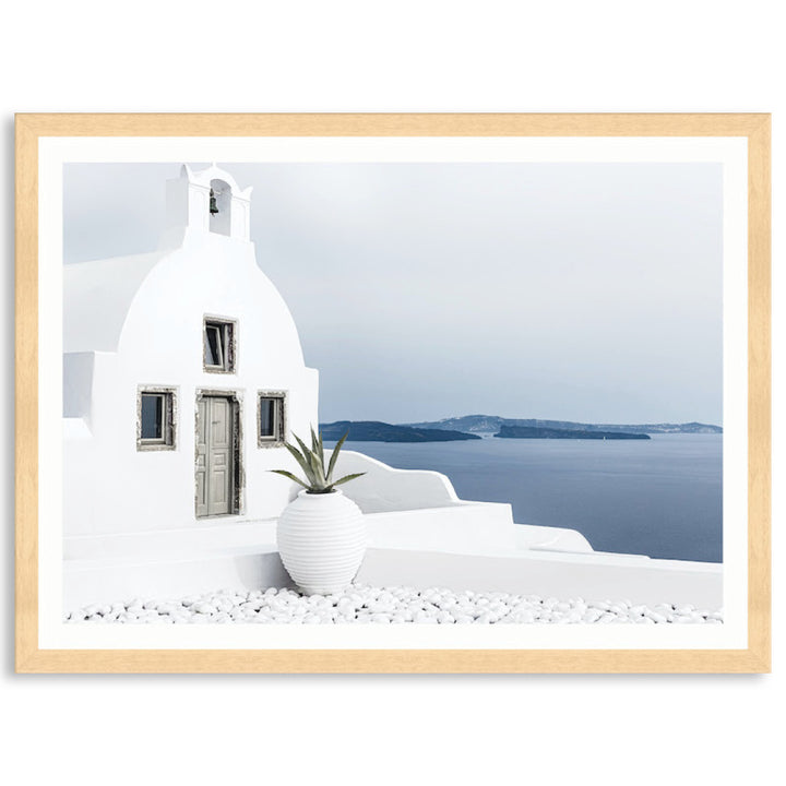 SANTORINI VIEW I - Framed Print