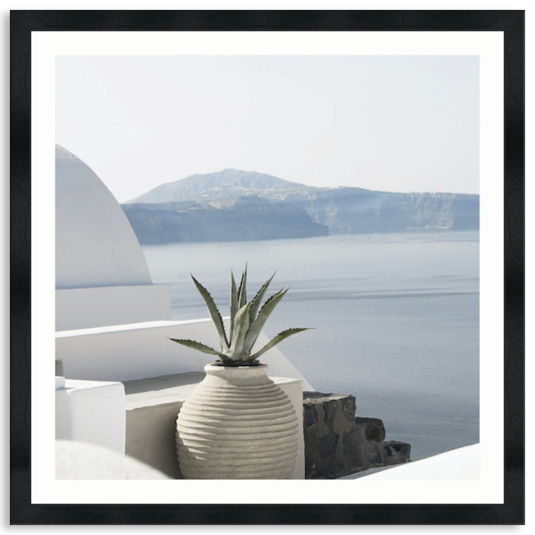 SANTORINI POT II - Framed Print