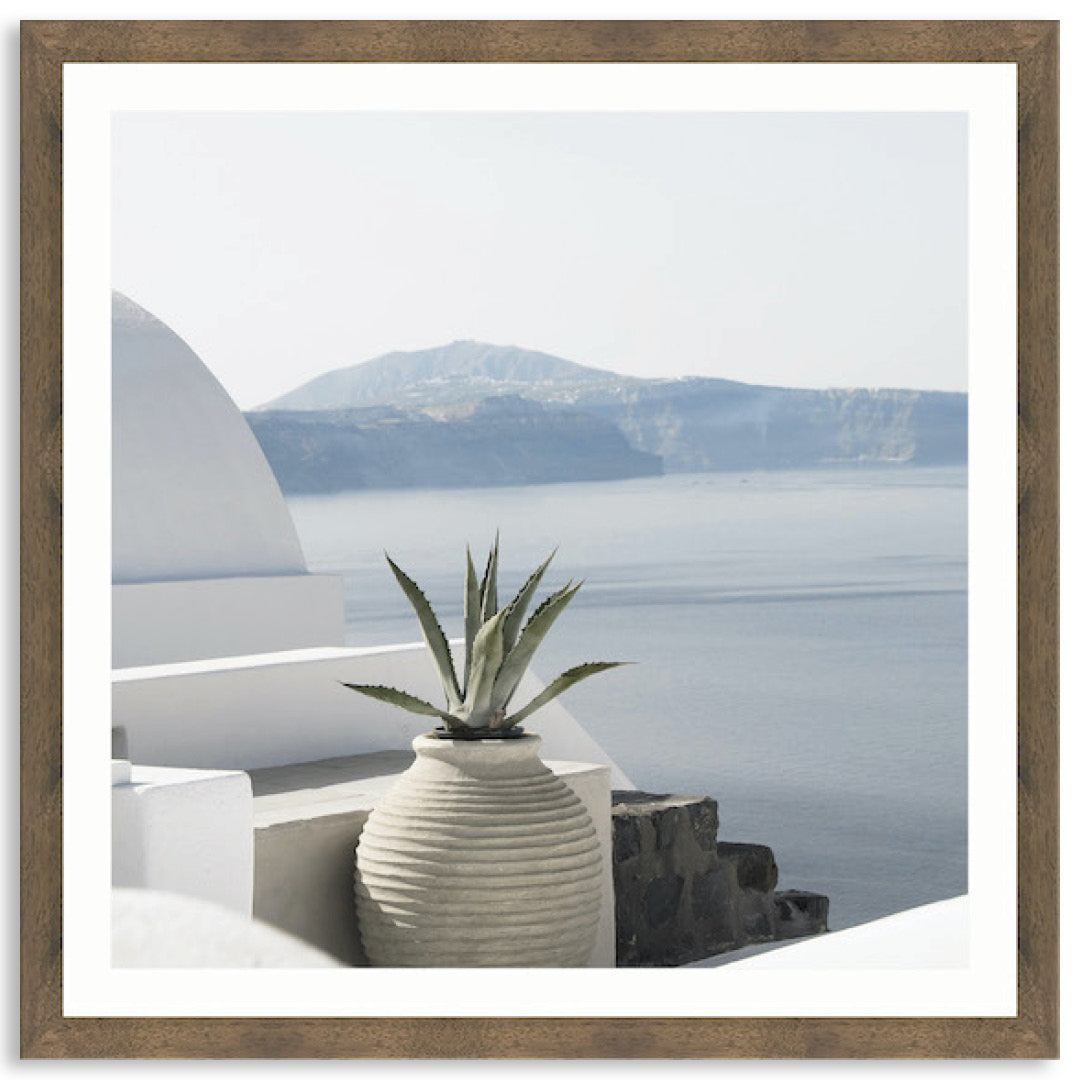 SANTORINI POT II - Framed Print