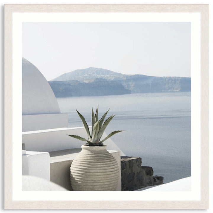 SANTORINI POT II - Framed Print