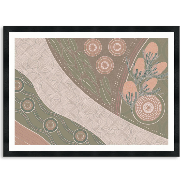 NATIVE BANKSIA I - Framed Print