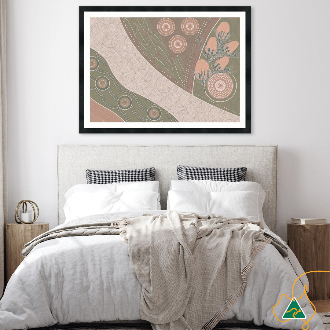 NATIVE BANKSIA I - Framed Print