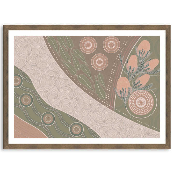 NATIVE BANKSIA I - Framed Print